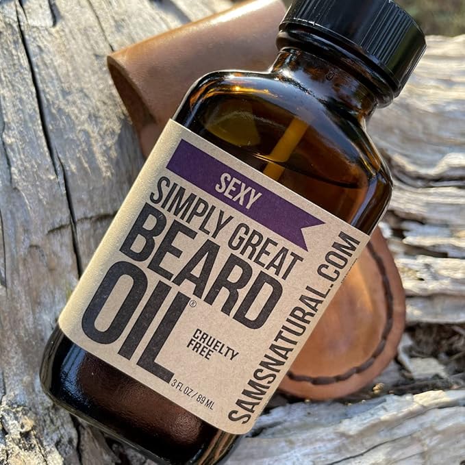 Sexy Scented Beard Oil - Beard Conditioner 3 Oz Easy Applicator - Natural - Vegan and Cruelty Free Care for Beards - America's Favorite