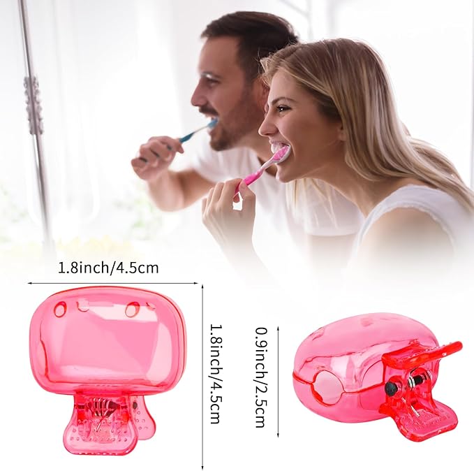 6 Pack Toothbrush Covers Portable Toothbrush Protector Coverings Clips Tooth Brush Storage Head Cover Cap Tooth Brush Covers for Kids Bathroom Home Travel Tooth Brush Case