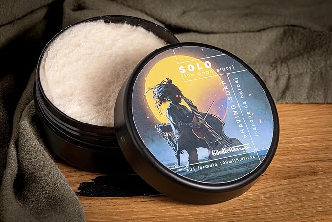 The Goodfellas' smile, SOLO (Sandalwood & Orange) Shave Soap and Afltershave Splash Bundle, Made in Italy