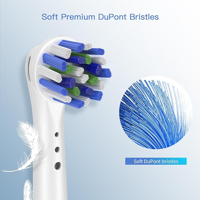 Replacement Toothbrush Heads for Oral B Braun, 12 Pack Professional Electric Toothbrush Heads, Precision Clean Brush Heads Refill Compatible with Oral-B 7000/Pro 1000/9600/ 5000/3000/8000 (12pack)