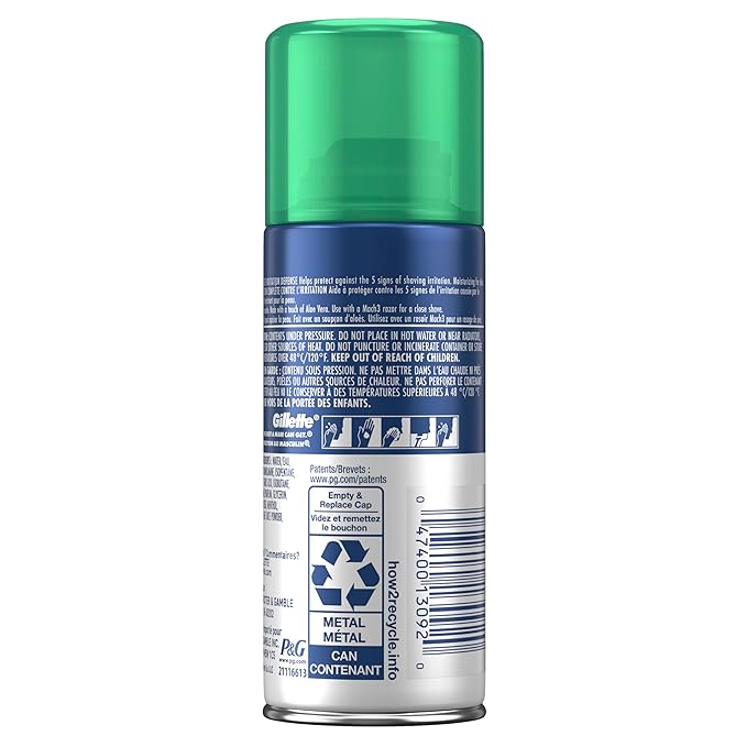 Gillette Series Soothing Shaving Gel for Men, Protects Against 5 Signs of Shaving Irritation, Shave Gel With Aloe Vera, Suitable for Sensitive Skin, 2.5 oz