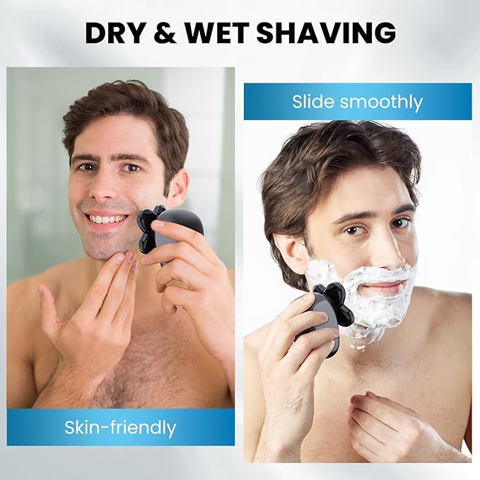 2 Pack Shaver Replacement Blades Compatible with Freebird Head Shaver,Head and Face Electric Razor Shaver Head Head Shaver Replacement Heads for Men (2)