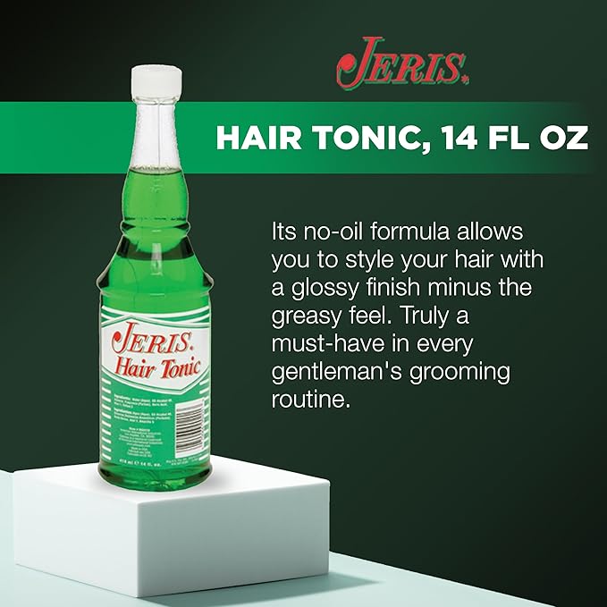 Clubman Jeris Hair Tonic Professional Size, Men's Revitalizing Classic Grooming Treatment, 14 Fl Oz, 1-Pack