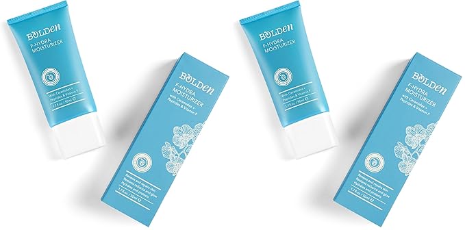 BOLDEN F-Hydra Moisturizer | Daily Face Cream to Hydrate & Moisturize Dry Skin | Made with Ceramides, Peptides, & Vitamin F | 1.7 Fl Oz (Pack of 2)