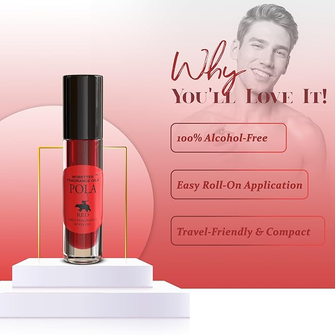 MOBETTER FRAGRANCE OILS Pola Red Cologne Fragrance Body Oil for Men