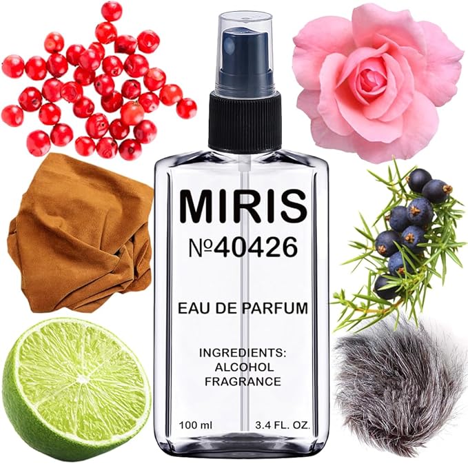 MIRIS No. 40426, Inspired by French Leather, Long-Lasting Unisex Eau de Parfum for Women & Men, Spray 3.4 Fl Oz / 100 ml