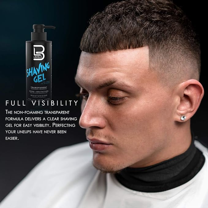 L3 Shaving Gel - Straight Razor Shave Gel - Non-Irritating - Refreshing Smell - No Hot Towel Necessary - Level Three Razor Gel (Aqua)