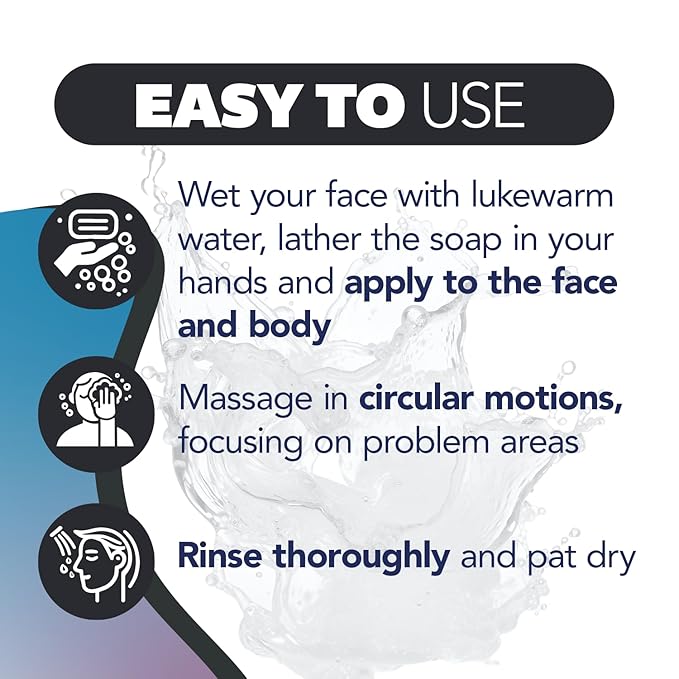 Asepxia Salicylic Acid & Activated Charcoal Bar Soap | Acne Treatment, Reduces Pimples & Blemishes, Deep Cleansing Facial Cleanser, Dries Out Acne, Prevents Breakouts, Face wash, 4 Oz, 1-Pack