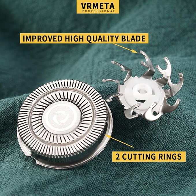 4 PCS Shaver Head Replacement Blades for Pitbull Carver PRO 4 Electric Razor Replacement head