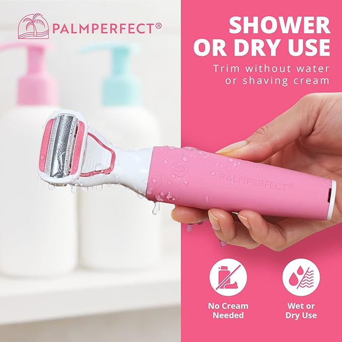 Clio Trimmer for Women with Precision Razor, Female Pubic Hair Electric Shaver for Smooth Grooming, Leg Hair Trimmer Women Love, Compact Clio Shaver for Bikini, Arms, and Body Touch-Ups