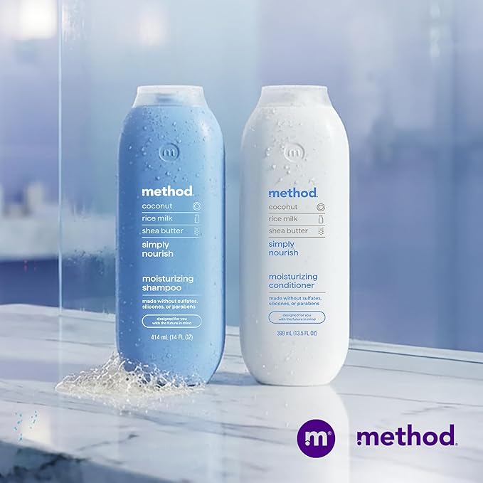 Method Moisturizing Conditioner, Simply Nourish - Revitalizes Dry Hair, Safe for Color-Treated Hair - Sulfate Free and Cruelty Free - 13.5 Fl Oz, Pack of 1