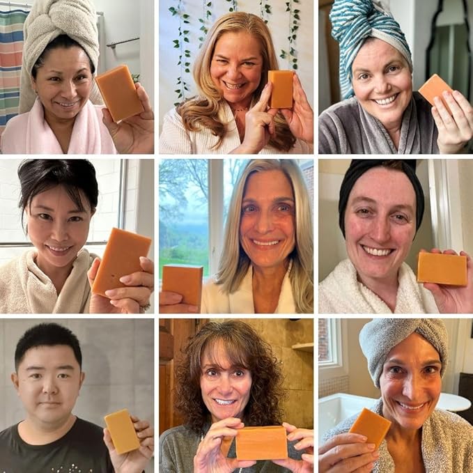 Mirai Clinical Persimmon Soap Bar for Body (100g) - Old People Smell and Nonenal® Odor Control with Japanese Persimmon and Green Tea Extract - Deodorant Soap Bar for Men & Women