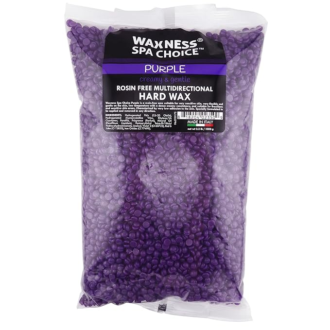 Waxness Spa Choice Rosin Free Multidirectional Hard Wax Purple 2.2 lb / 1 kg