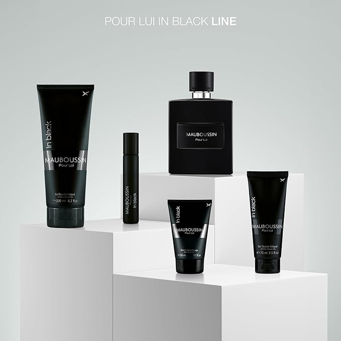 Mauboussin - Pour Lui In Black 100ml (3.3 Fl Oz) - Eau de Parfum for Men - Woody & Oriental Scents