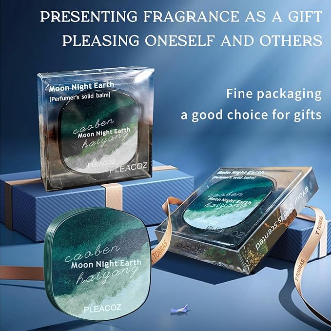 Solid Cologne for Men Long Lasting Solid Perfume Balm, Alcohol Free & Portable, Sandalwood Cologne Fragrance Great Gift for Men