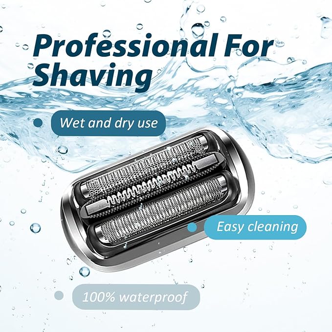 2P 73S Replacement Shaver heads Compatible with Series 7 Replacement Head,suitable for 7020, 7027, 7071, 7075, 7085.Both wet and dry,for men.