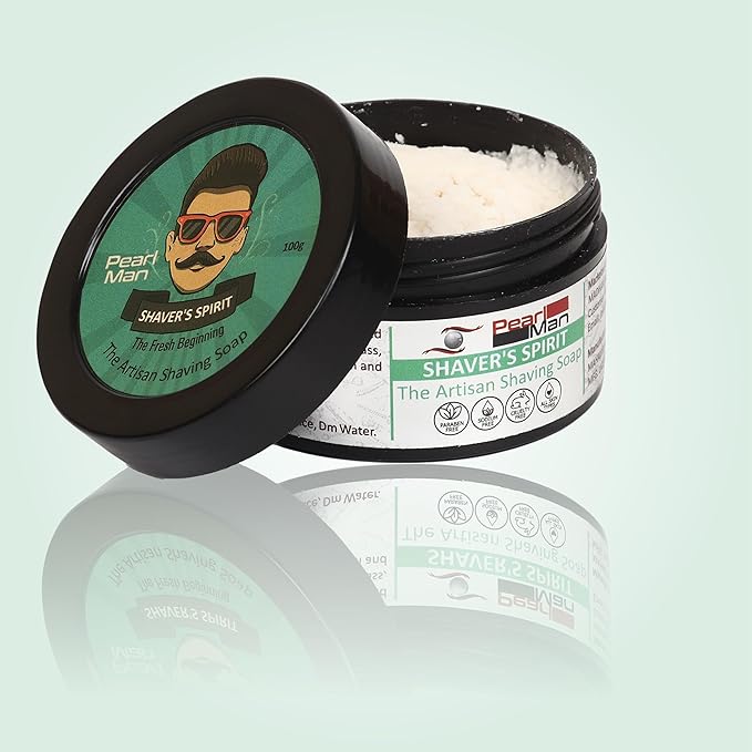 Pearl Shaving The Artisan Shaving Soap Shavers Spirit- Shave Soap for Men Smoothest Wet Shave Creates Perfect Lather -Moisturizes and Protects Skin