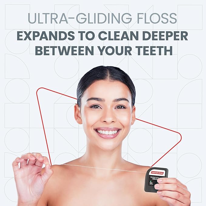 8 White Strip Dental Floss 20m - Ultra-Gliding Mint Flavor for Better Cleaning and Fresher Breath - Family Pack