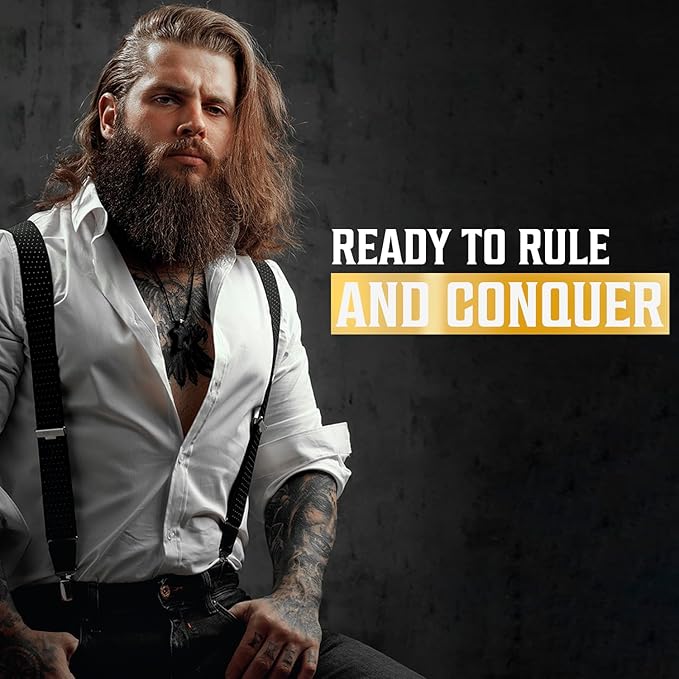 Viking Revolution Beard Wash and Beard Conditioner for Men with Argan Oil and Jojoba Oil - Beard Softener and Strengthener Beard Care Beard Shampoo and Conditioner with Beard Oil (17oz, Sweet Tobacco)