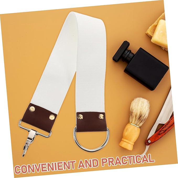 Professional Dual Layer Canvas Sharpening Strop for Straight Maintenance Portable Shaving Belt Reduces Discomfort Maintains Sharpness for Barbers and Home Use