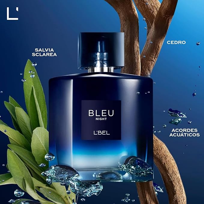 L'Bel - Bleu Intense Night Perfume for Men Long Lasting 100 ml