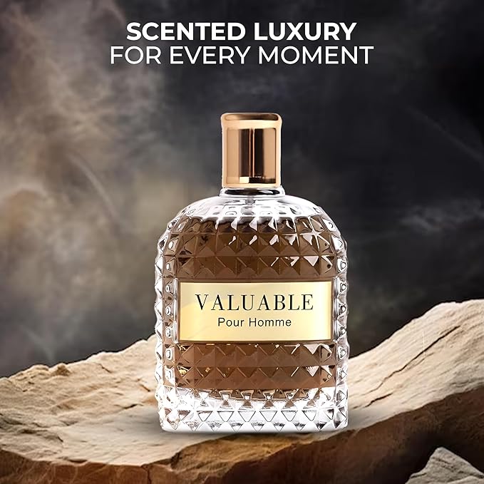 Valuable Men's Cologne–Bold & Sophisticated Scent Perfume for Men With Citrus,Spice,And Woody Notes 3.4 Fl Oz Fragrance For All Occasions