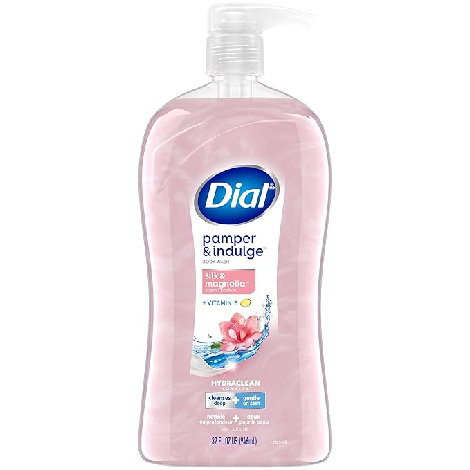 Dial Body Wash, Pamper & Indulge, Silk & Magnolia, 32 fl oz (Pack of 2)
