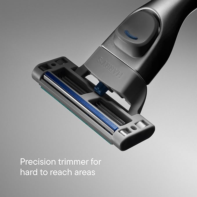Harry's Plus Razor Refills - 6 Razor Blade Cartridges and Foaming Shave Gel - Compact Cartridge Design for Precise Control - Shaving Kit for Men
