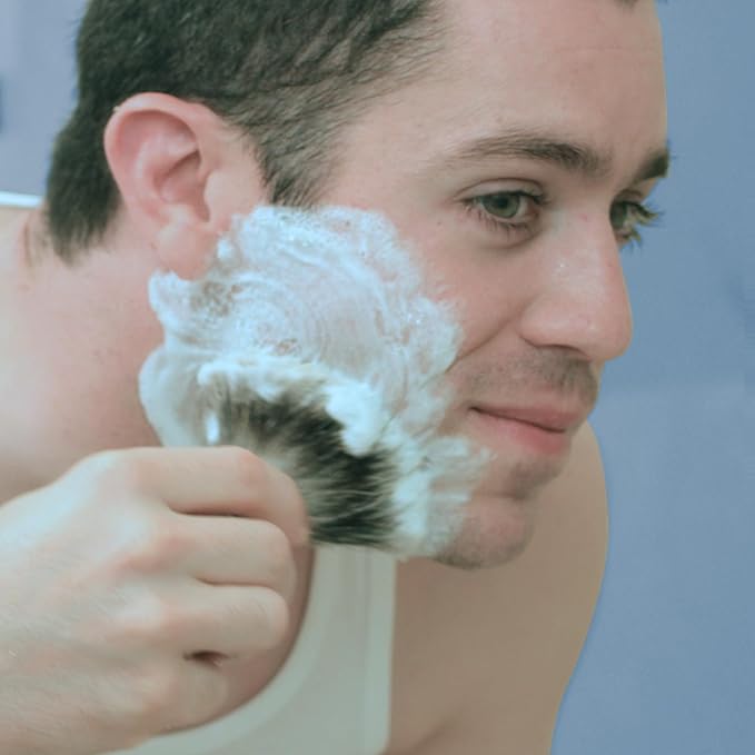 eShave Shaving Cream for Men, Orange Sandalwood, prevents shaving irritation and razor burn, generates a rich lather for a soft, silky, Smoothest shave
