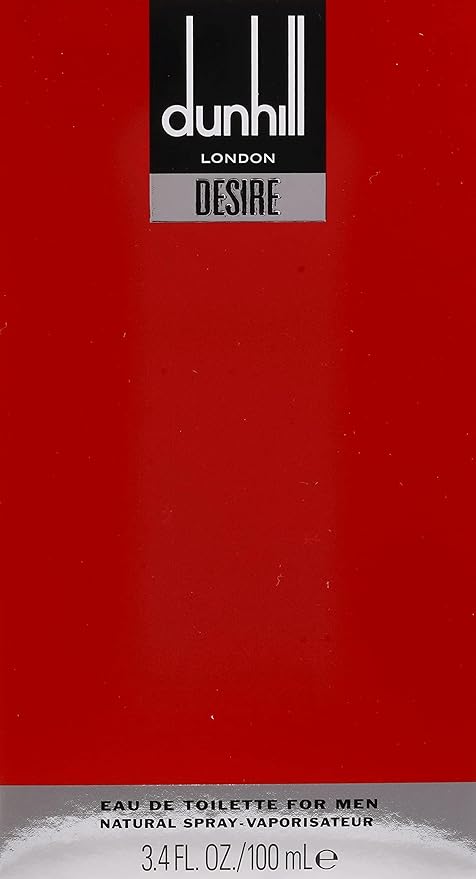 Dunhill Desire By Alfred Dunhill For Men. Eau De Toilette Spray 3.4 Ounces, Red