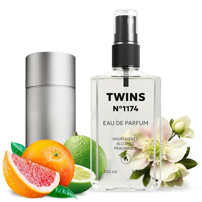 TWINS Impression of 212 Men | Perfume for Men Eau de Parfum | No.1174 | 3.4 Fl Oz / 100 ml