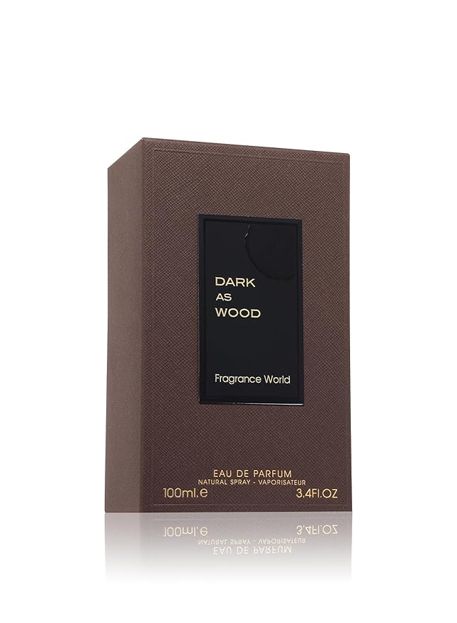 Fragrance World Dark As Wood - Eau de Parfum Perfume For Men, 100ml