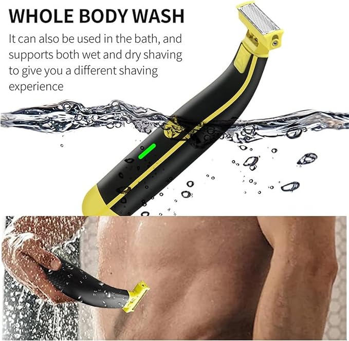 Wet and Dry Electric Shaver Cleaner, Electric Razor for Men, Rechargeable Wet & Dry Shaver, Non-Slip, Durable, Fast Shaving (1PC)-Model #12