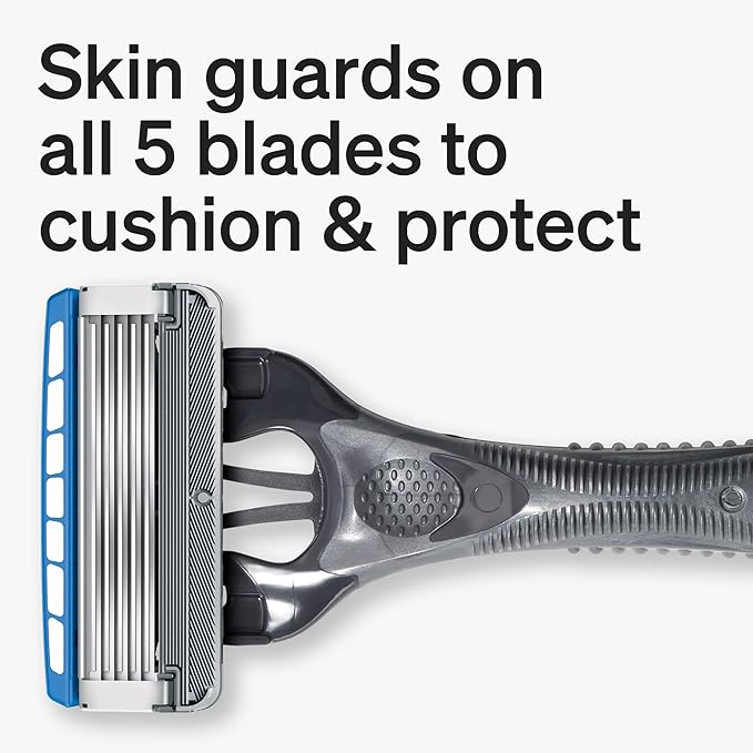 Schick Hydro 5 Disposable Razor for Men with Hydrating Gel Reservoir, 3 Count (Pack of 1)