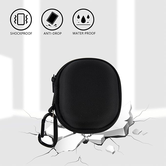 Electric Shaver Razor Case Compatible with Laifen P3 Pro, Hard Shell Compact Protective Travel Storage Box with Mesh Pocket for Shaver Accessories - Black