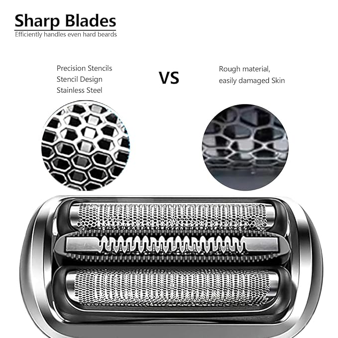 73S Replacement Head Compatible with Braun Razor Series 7, S7 360 Replacement Head for Braun, Replacement Blades Compatible with Braun Electric Shavers for Men Series 7 7020s, 7025s, 7085cc, 7075cc