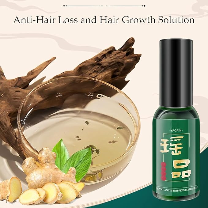 Yaopin Anti-Hair Loss and Hair Growth Solution, Yao Products Herbal Hair Care Serum 30ml/1.05oz (3 Pcs)