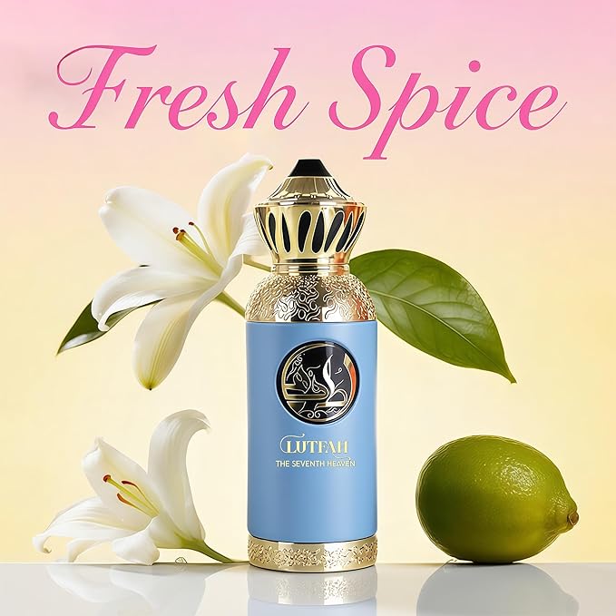 Lutfah Seventh heaven Unisex Perfume 80ml | Eau de Parfum with Pink Pepper,Agarwood,Leather&Musk Scent Fragrance Long-Lasting Luxury Cologne for Men & Women