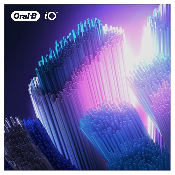 Oral-B iO Ultimate Clean Electric Toothbrush Head, Twisted & Angled Bristles for Deeper Plaque Removal, Pack of 4, Suitable for Mailbox, Black