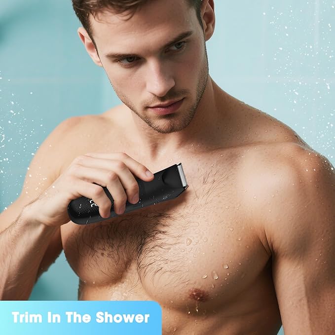 Manscape Body and Ball Trimmer for Men, Pubic Groin Hair Trimmer Ball Shaver Body Groomer Men, Wet/Dry Smooth Shaving, IPX7 Waterproof