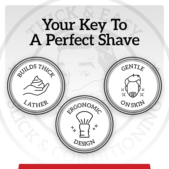 Mr. Fine Better Than Badger Shaving Brush, Ultra-Soft Synthetic Angel Hair Bristles for Men’s Wet Shaving, Easy Lather & Smooth Glide, Ergonomic Handle, White