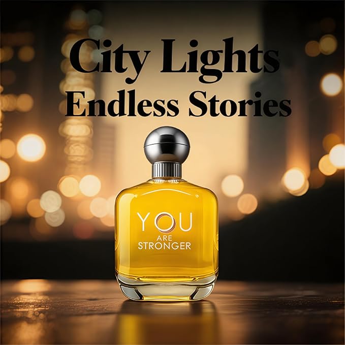 Men's Cologne Eau De Parfume Natural Spray You are Stronger Perfume with Woody Floral & Fruity Masculine Scent 3.4 Fluid Ounce Long Lasting Fragrance