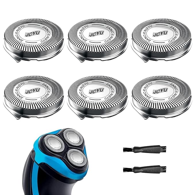 6 Pack SH30 Replacement Shaver Heads Compatible with Philips Norelco Series 3000 2000 1000, SH30 Replacement Blades for Philips Electric Shaver S1560 S2302 S3310