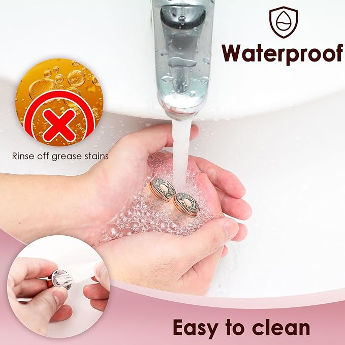 Gurelax Gen 3 Replacement Heads for Flawless Finishing Touch Facial Hair Remover, Replacement Blades for Women, 18K Gold Heads Replacement Blades Refill Pro(6pcs)