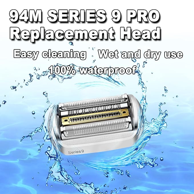 NEW Series 9 Pro 94M Bra-un Electric Shaver Replacement Head for Men Razor Shaving Blades Compatible with 94M Braun 9290cc, 9291cc, 9370cc, 9376cc, 9293s, 9260s, 9295cc, 9385cc, 9390cc, 9330s, 9296cc