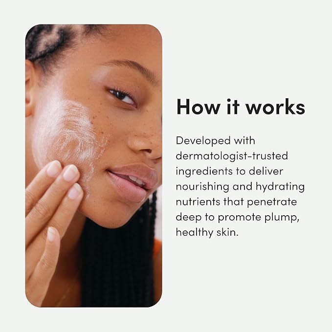 hers Hydrobounce Instant Moisturizer - Hyaluronic Acid, Squalane, & Probiotic Formula - Lightweight Daily Face Cream - Hydrating Vegan Facial Lotion – 1.7 Fl Oz