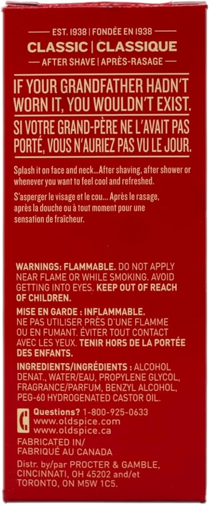 Old Spice Old Spice After Shave Lotion Classic 4.25 oz - 3 Pack