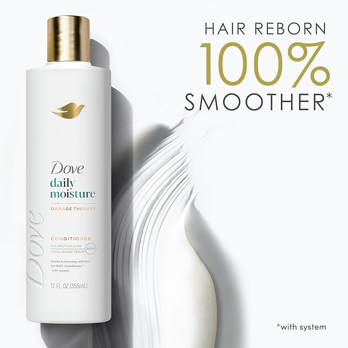 Dove Nutritive Solutions Moisturizing Conditioner for Dry Hair Daily Moisture Deep Conditioner Detangles and Nourishes Dry Hair 12 oz,(Pack of 8)