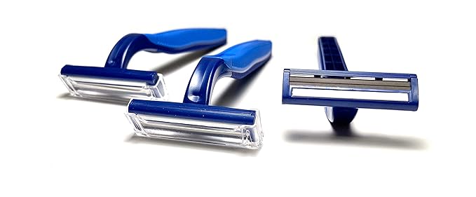 100 Premium Twin Blade Disposable Razors in Bulk - Medical Professional or Home Use