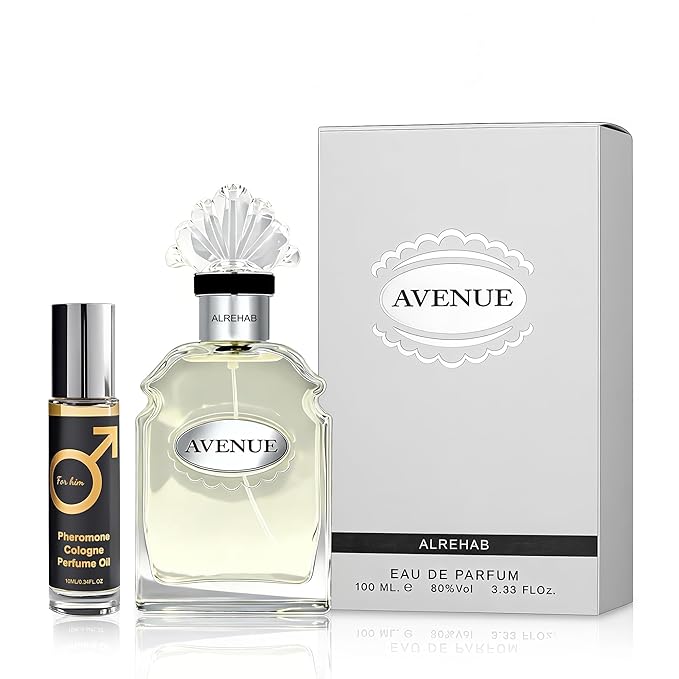 Avenue Men's Cologne 3.4 Fl. Oz Eau De Parfum, Fresh Natural Spicy Woody Notes, Modern Masculine,Fragrance Pheromone